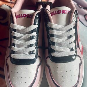 Women’s Groundup Hello Kitty Pink and Black Sneakers NWT